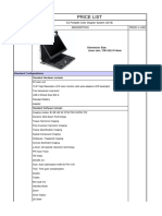 Price List: E2 Portable Color Doppler System (2018) Part No. Description Price in Usd