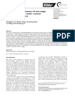 Liu Et Al 2016 Analysis of Performance of Two Stage Screw Compressor Under Various Operating Conditions