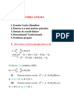 Algebra Liniara - 2024