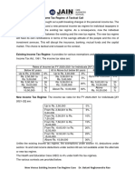 DR BRR Case On New Versus Existing Tax Regime