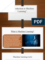 Introduction To Machine Learning