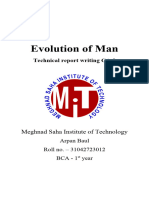 Evolution of Man