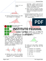 Geometria Plana - Exercícios