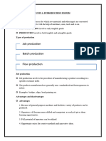 PRODUCTION AND OPERATIONS MANAGEMENT Final