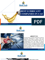 Best Lubricant Companies in Uae