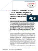 Classification Models For Invasive Ductal Carcinoma Progression, Based On Gene Expression Data-Trained Supervised Machine Learning