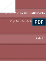 Balconista de Farmácia: Prof. Me. Marcelo Reis Clemente