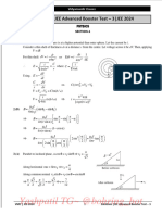 JEE 2024-ADVANCED Booster Test-3 - Solutions