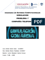 Compañia Telefonica ARENA Reporte Simulacion Equipo