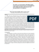 The Impact of Using Accounting Information Systems On The Quality of Financial Statements Submitted To The Income and Sales Tax Department in Jordan