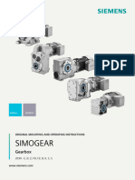 Motoredutor SIEMENS - Simogear Getriebe 2030 Op Instr 0523 en-US