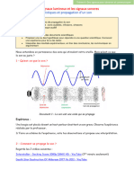 Activité 2 - Caractéristiques Et Propagation Du Son