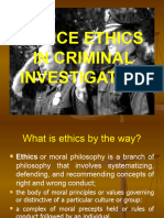 Police Ethics CIC