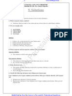 10th Chemistry Lesson 9 Solutions Study Material English Medium PDF Download