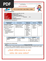 1° Sesión de Aprendizaje - 1grado de Abril Del 2024