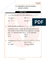 JEE Main Binomial Theorem and Its Simple Applications Important Questions (2023-2024)