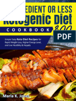 Maria Jones - 5 Ingredient or Less Ketogenic Diet CookBook