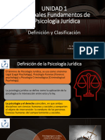 Psicología Jurídica Definicion y Clasificacion