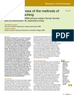 The Effectiveness of The Methods of Reciprocal Teaching