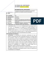 Ficha Técnica de La Confiabilidad Del Instrumento