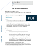 Microfluidics in Single-Cell Virology: Technologies and Applications