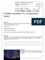 Avaliação Sistema Solar - 9º Ano