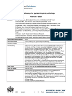 Tissue Pathways For Gynaecological Pathology