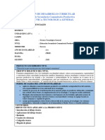 Plan de Desarrollo Curricular 1ro de Secundaria Comunitaria Productiva Técnica Tecnológica General