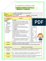 Sesión de Aprendizaje de Personal Social - 22-05-24