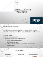 Clasificación de Farmacos