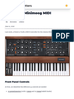 Building A Minimoog MIDI Controller - Loophole Letters Arduino