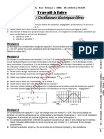 TDD Oscillateurs Electriques Libres