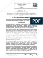 Decreto 084 Del 15 de Septiembre