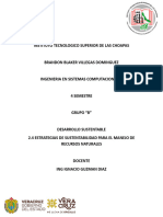 2.4 Estrategias de Sustentabilidad para El Manejo de Recursos Naturales