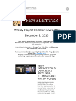 Project Camelot Newsletter Dec 8TH