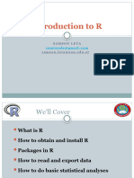 Introduction To R