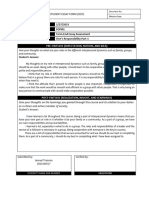 Form - CWTS101 Term End Essay Assessment Part 1 - Essay On One's Responsibility