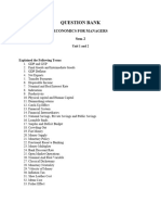 Question Bank: Economics For Managers Sem-2