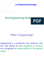 The Engineering Profession: Introduction To Engineering Design