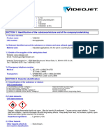 Videojet Ink: Safety Data Sheet