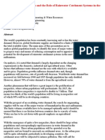 Singapore Trends in Water Demands and The Role of Rainwater Catchment Systems in The Next Millennium - Nanyang Technological University