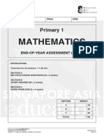 P1Maths End of Year Set 1