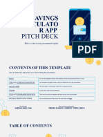 Savings Calculator App Pitch Deck by Slidesgo