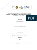 Evolución de Los Agregados Monetarios en Colombia Durante