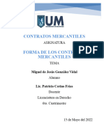 Forma de Los Contratos Mercantiles