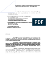 O Instituto Despenalizador Do Acordo de Não Persecução Penal e A Impropriedade Da Fiscalização Pelo Juiz de Execução Penal