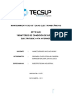 Monitoreo de Condición de Grupos Electrógenos Vía Internet