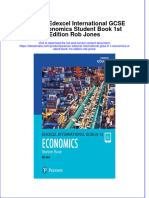 Get Pearson Edexcel International GCSE (9-1) Economics Student Book 1st Edition Rob Jones PDF Full Chapter