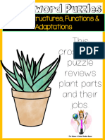 This Crossword Puzzle Reviews Plant Parts and Their Jobs.: Plants: Structures, Functions & Adaptations