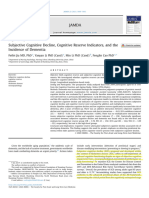 Subjective Cognitive Decline, Cognitive Reserve Indicators, and The Incidence of Dementia